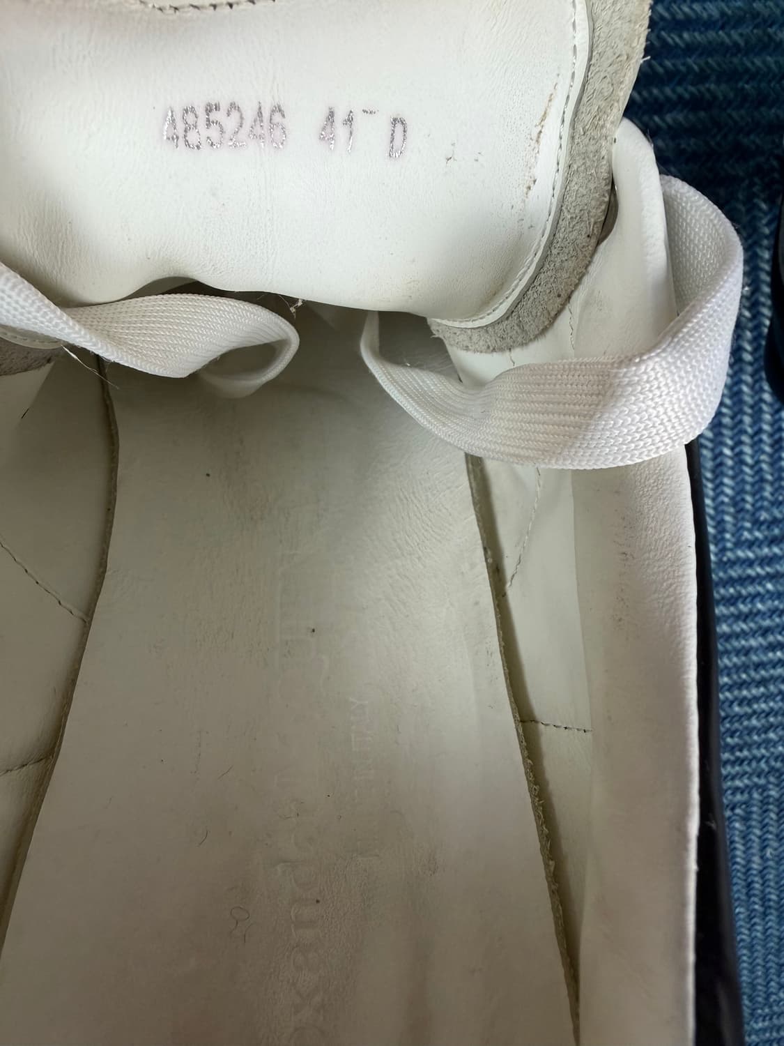 알렉산더 맥퀸 오버솔 화이트 블랙 41 상품이미지7