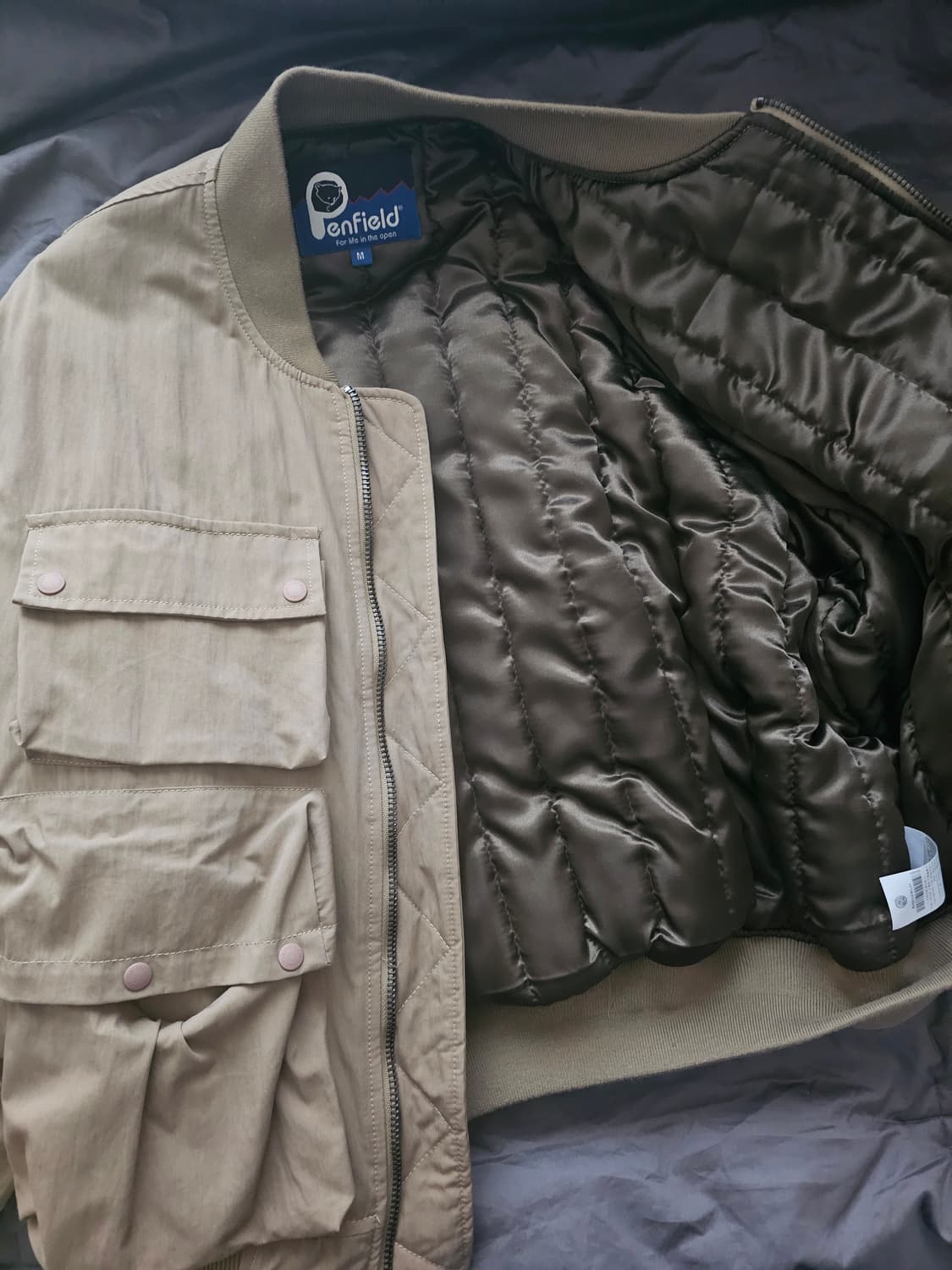 펜필드 유틸리티 포켓 플라이트 블루종 자켓 M 상품이미지2