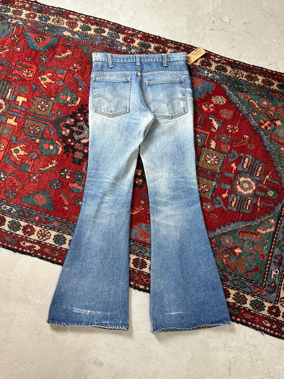80's USA Made 빈티지 리바이스 684 벨바텀 부츠컷 체인스티치 상품이미지4