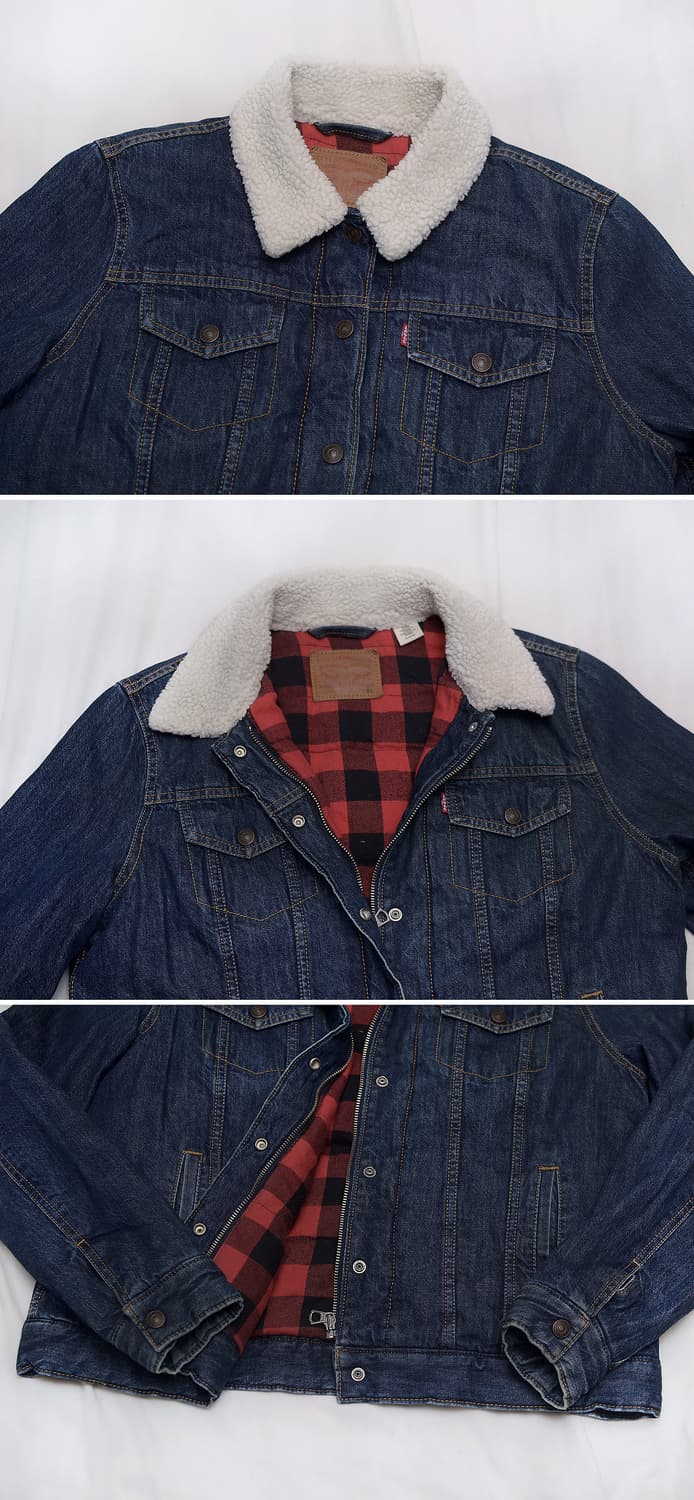 리바이스 구스다운 프리미엄 쉐르파 트러커 자켓 (XL / 95-100) 상품이미지4