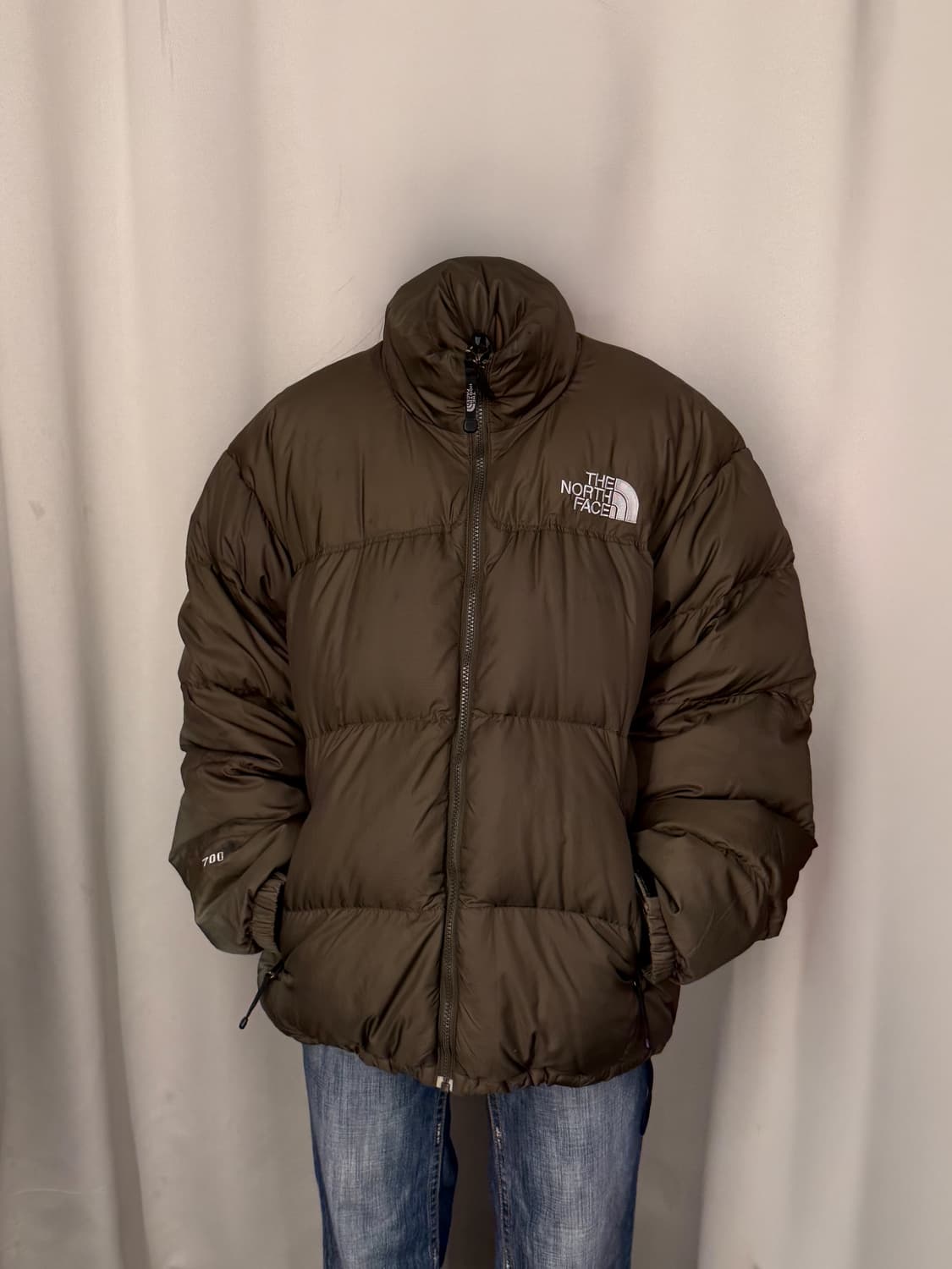 노스페이스 700 눕시 무광 브라운 패딩 B28 상품이미지5