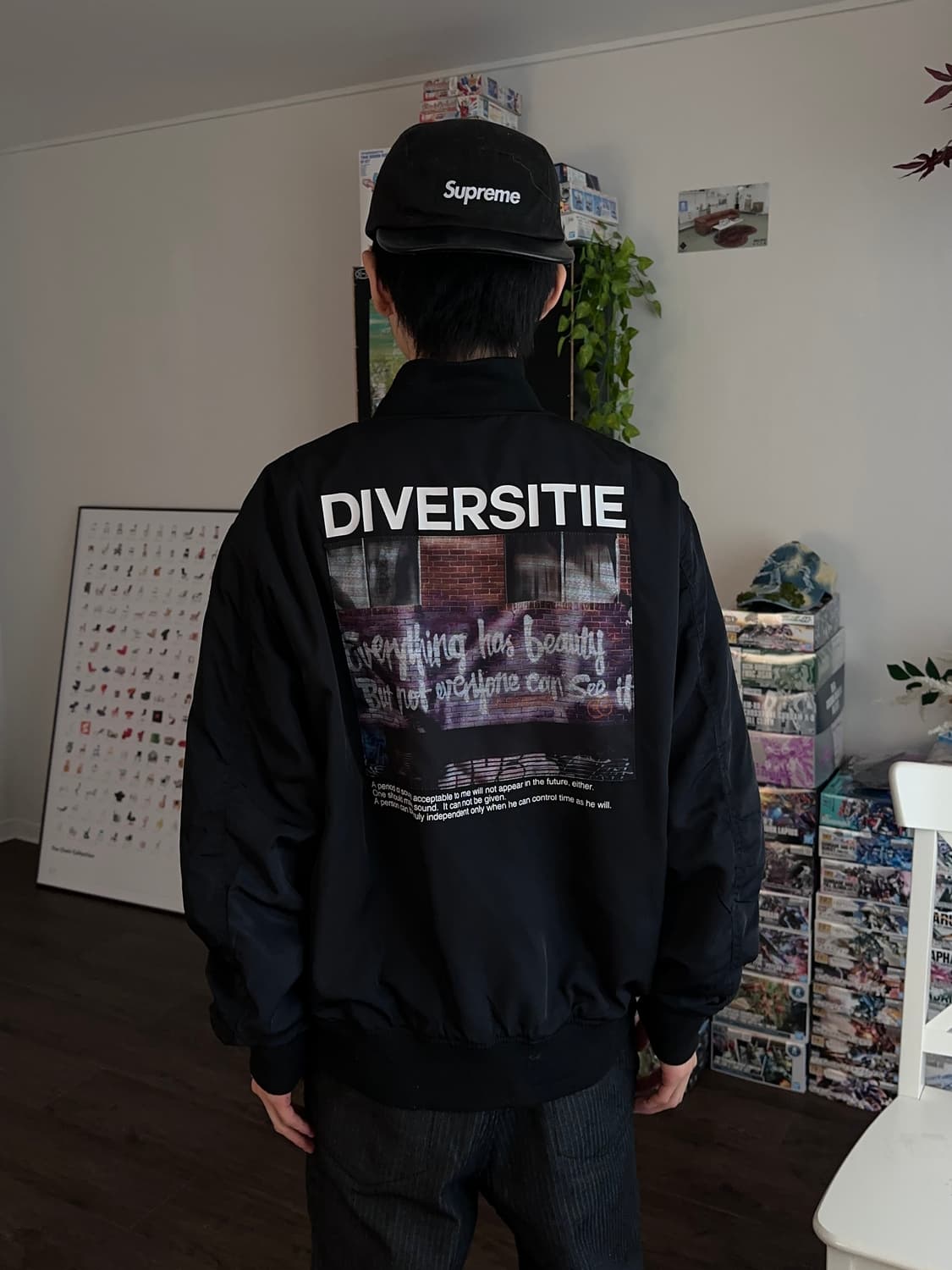 SQUC 러프 그래픽 플라이트 자켓 상품이미지4