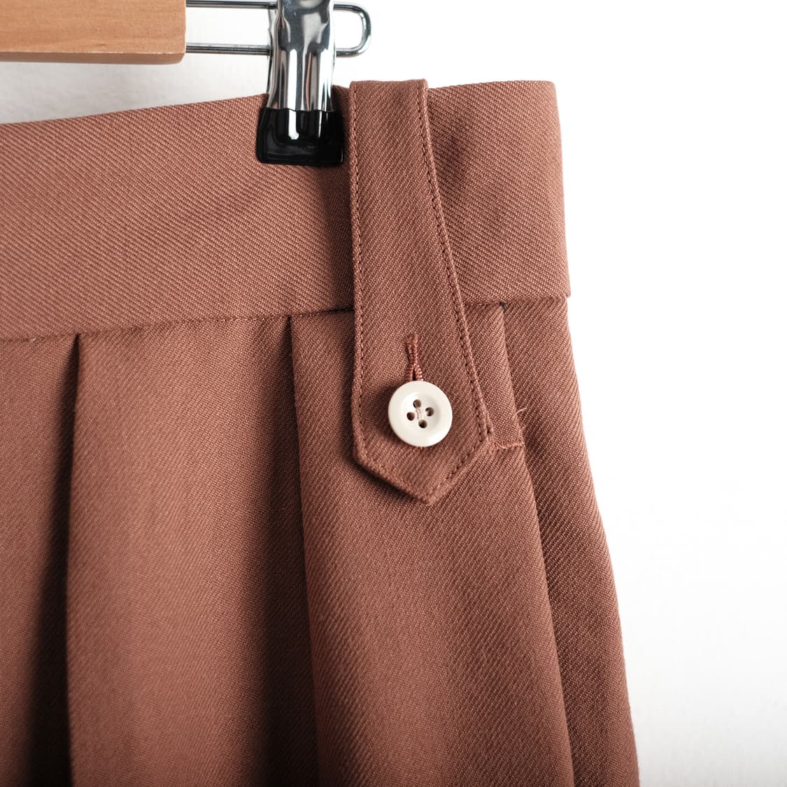 Tangent 탄젠트 48사이즈 헨리 울 트윌 와이드 팬츠 상품이미지7