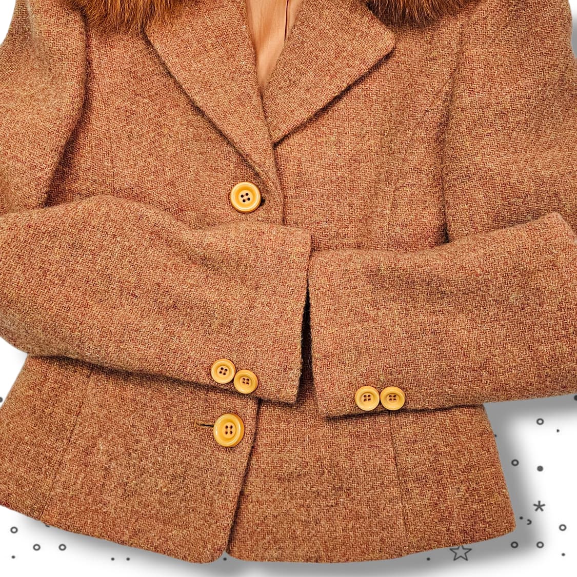 85 CATHERINETTE 오렌지 퍼 투피스 울 셋업 상품이미지4