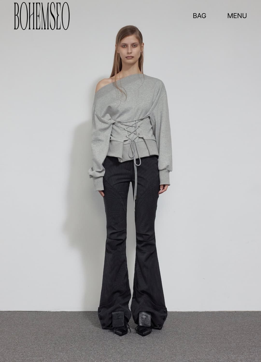 보헤미안서울 코르셋 스웻셔츠 상품이미지1