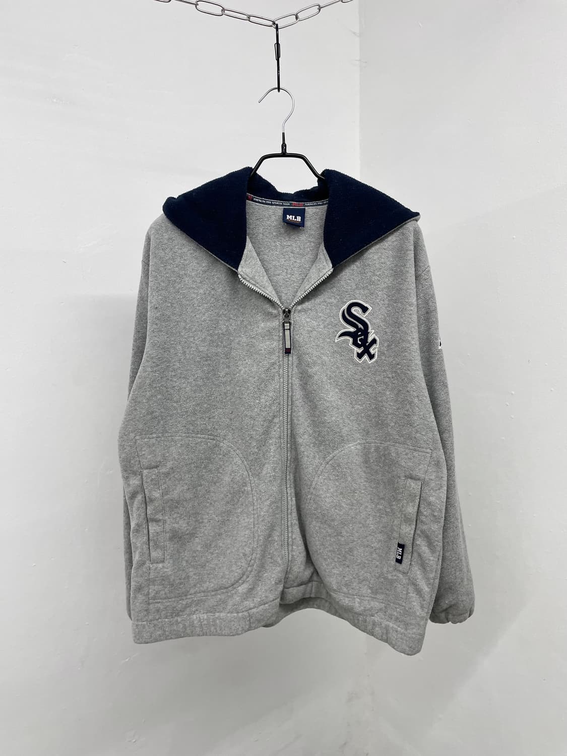 mlb 화이트삭스 그레이 플리스 집업  상품이미지5