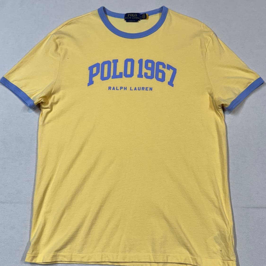 M) 폴로 랄프로렌 1967 링거티 반팔 티셔츠 옐로우 신형 상품이미지2