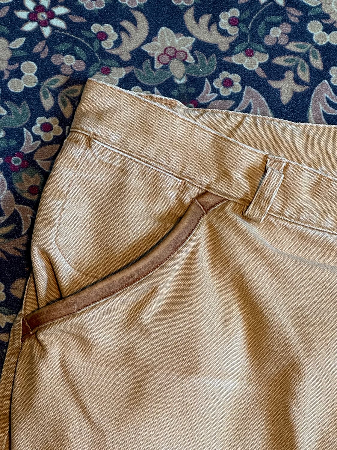 90s 폴로 어센틱 덩가리 더블니 캔버스 워크팬츠  상품이미지4