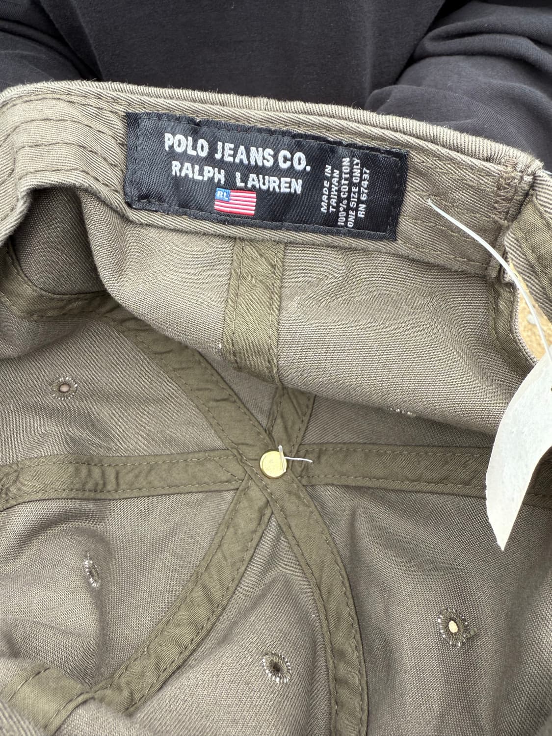데드스탁 90s Polo Jeans 폴로 성조기 로고 캡 데드스탁 상품이미지5
