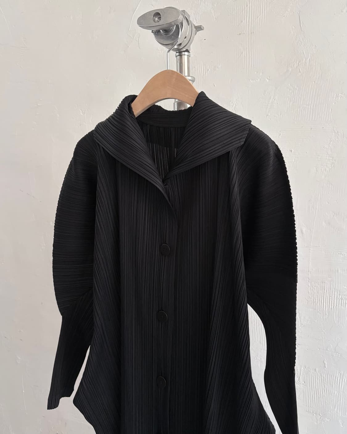PLEATS PLEASE 플리츠플리즈 블랙 롱 코트 상품이미지7