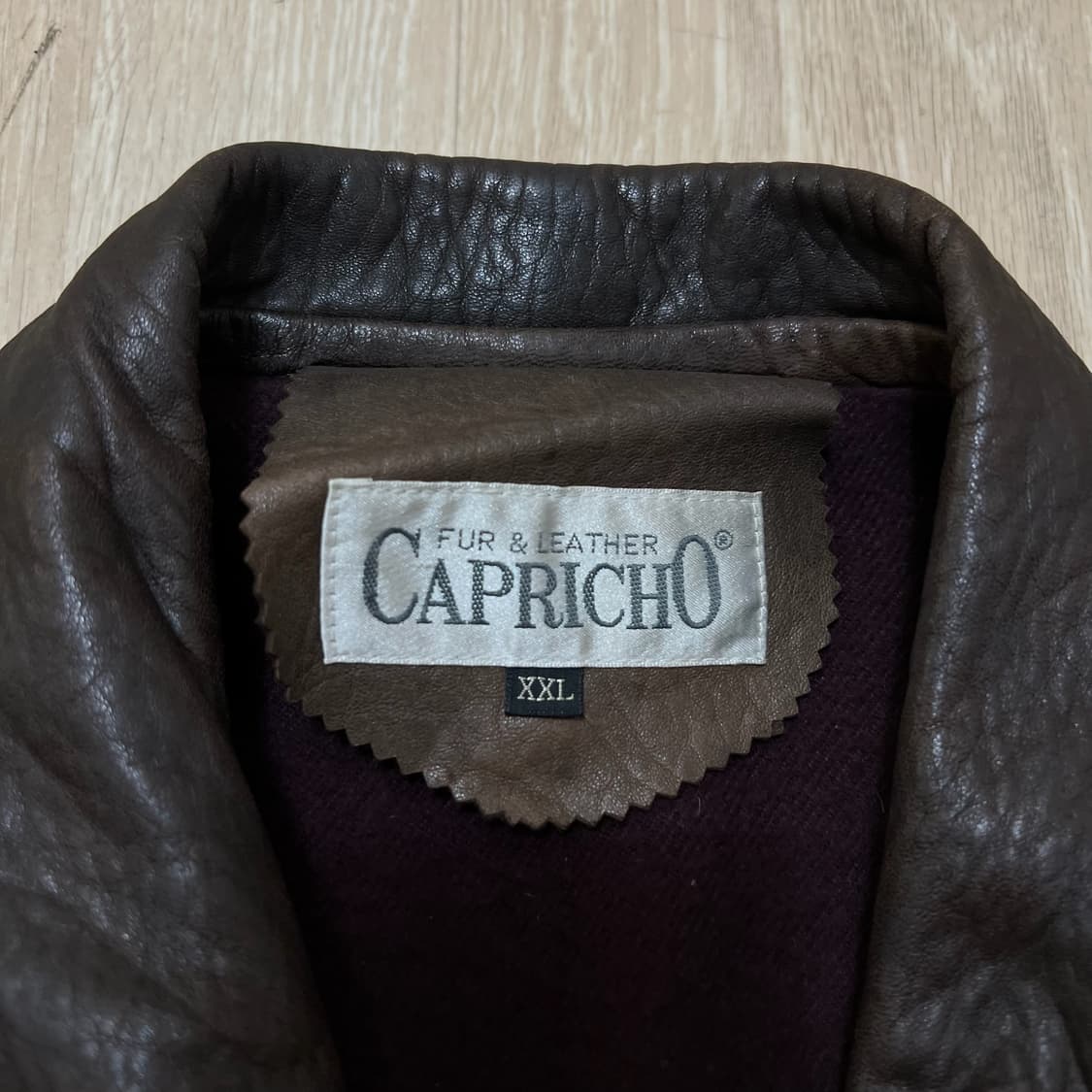 CAPRICHO 남성 천연 양가죽 봄버 가죽자켓 XXL/110  상품이미지4