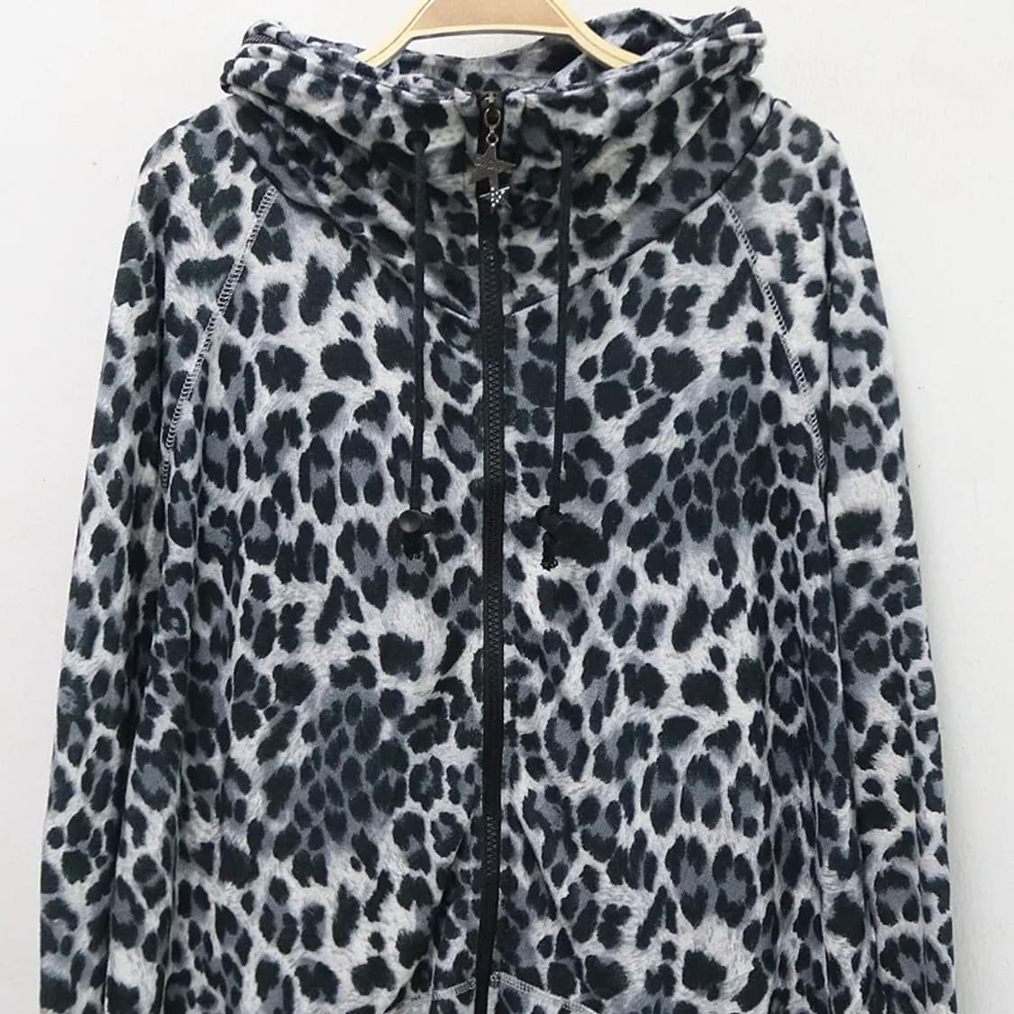 디그딥 호피 롱 후드 집업 61199 상품이미지3