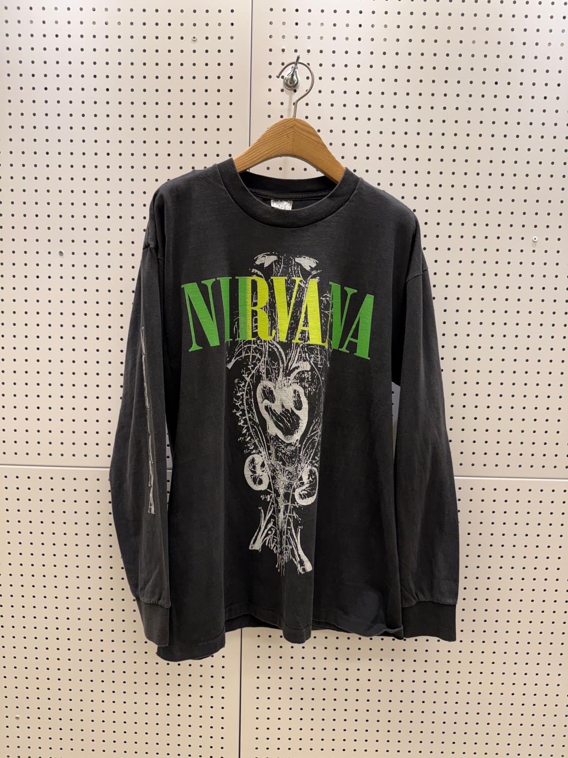 빈티지 니르바나 해부학적 그래픽 롱슬리브 U1367 상품이미지2