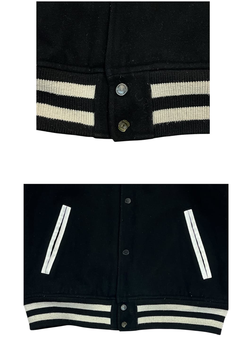 뉴발란스 울 바시티자켓 블랙 95(M) #csz2140 상품이미지6