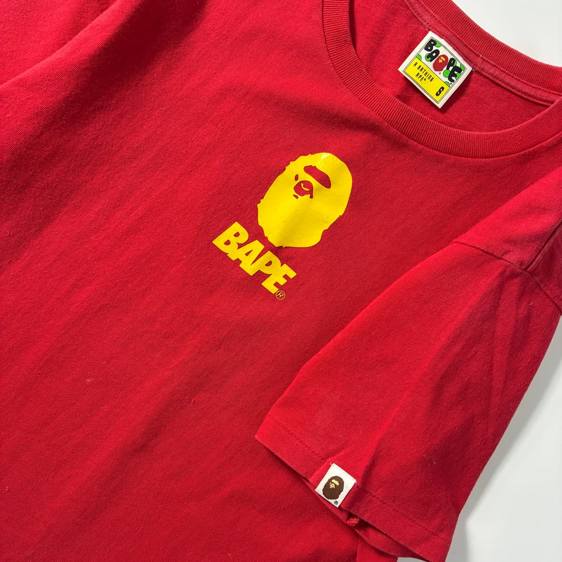 Bape  베이프 컬리지 솔저 레드 반팔티셔츠 상품이미지2