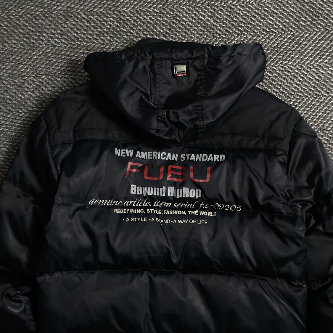 00s 후부 올드스쿨 데님 푸퍼 다운 후드 자켓 y 5033 상품이미지5