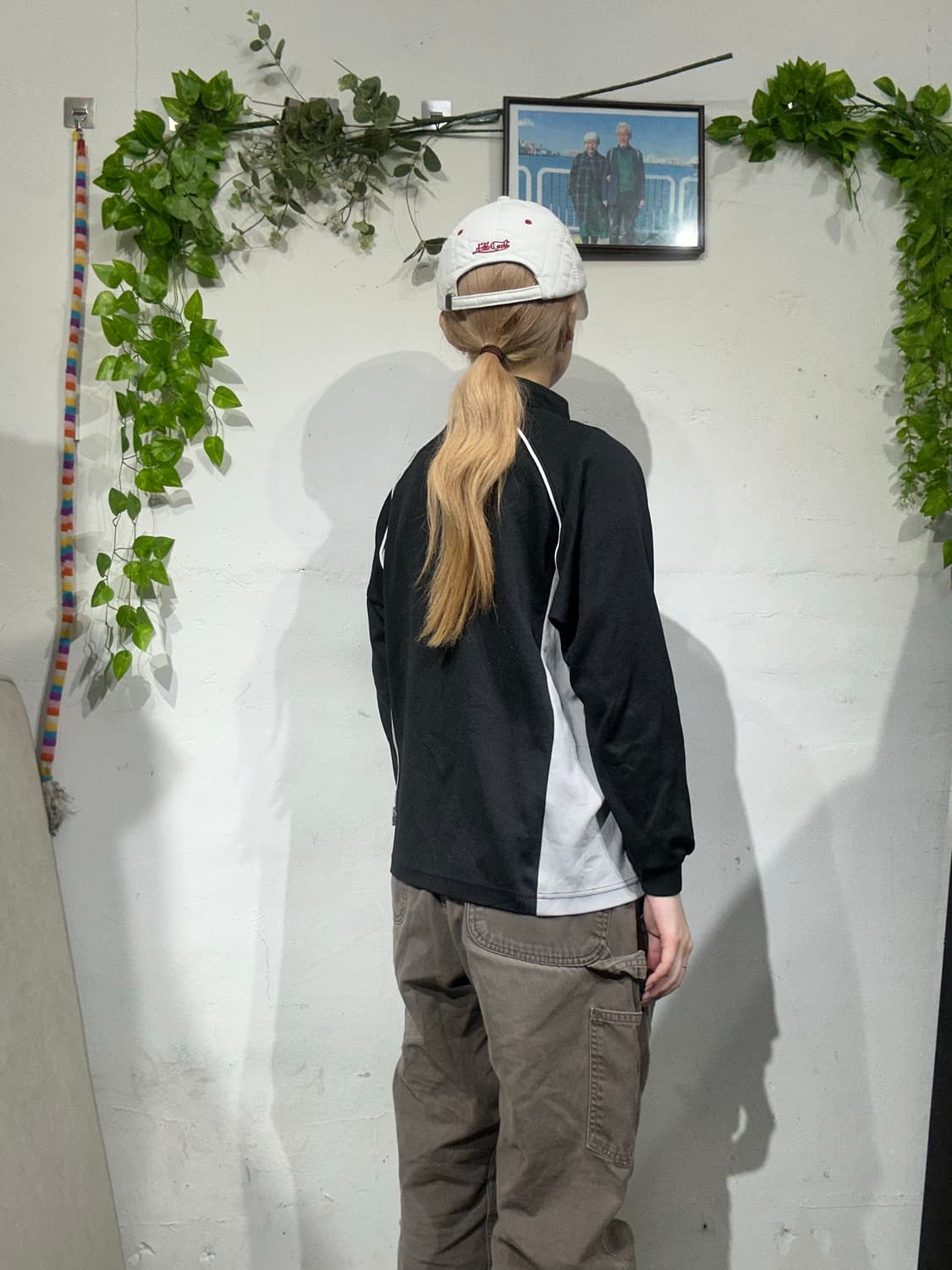 아디다스 블랙 그레이 사이드 라인 로고 트랙탑 져지 상품이미지3