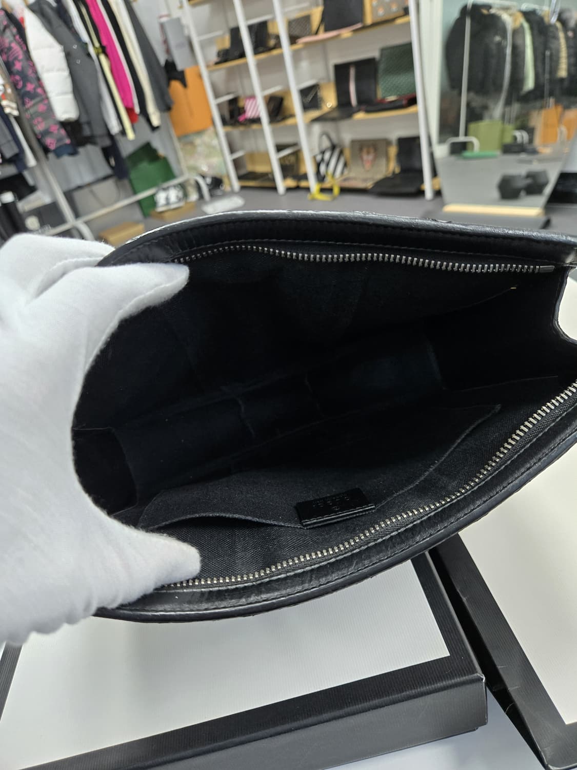 [A급컨디션]구찌 웹삼선 보야주 클러치백 상품이미지6