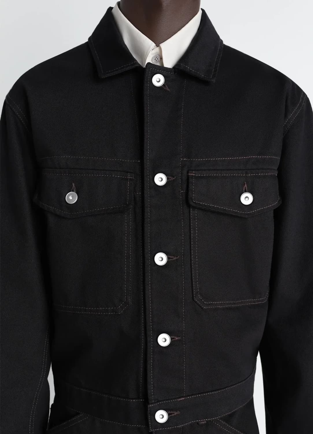 [48]르메르 26ss 데님 트러커 자켓/블랙 상품이미지5