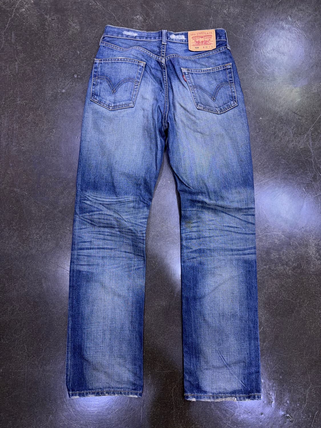 리바이스 524 스트레이트핏 00's 빈티지 워싱 데님팬츠 30 상품이미지2