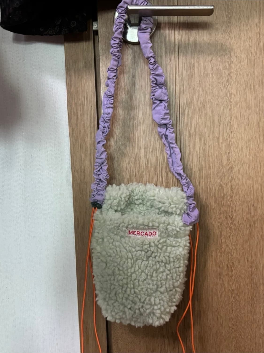 메르카도 스크런치 테디백 민트 상품이미지3