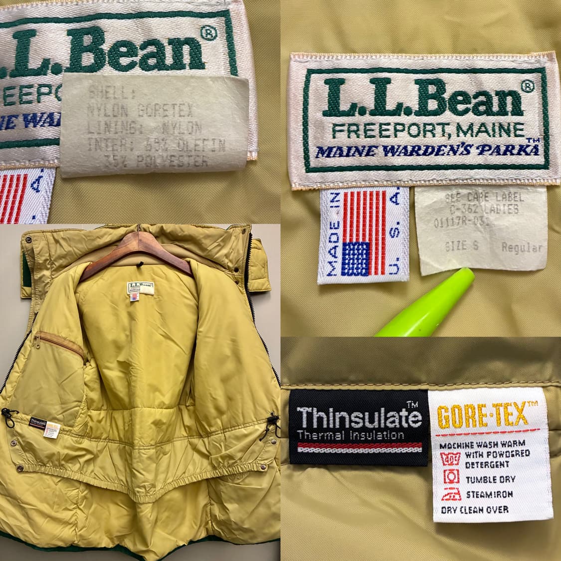 (S)80s USA L.L.Baen 엘엘빈 메인워더슨 고어텍스 구스다운 상품이미지10