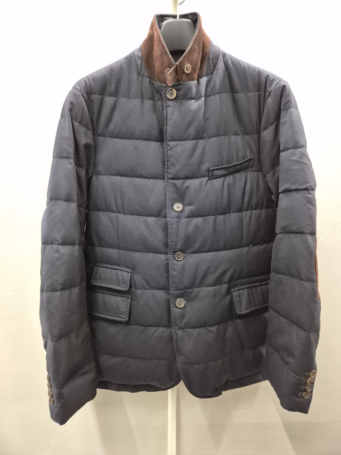 플로 랄프로렌 고트 스킨 배색 패딩 자켓 L 상품이미지2