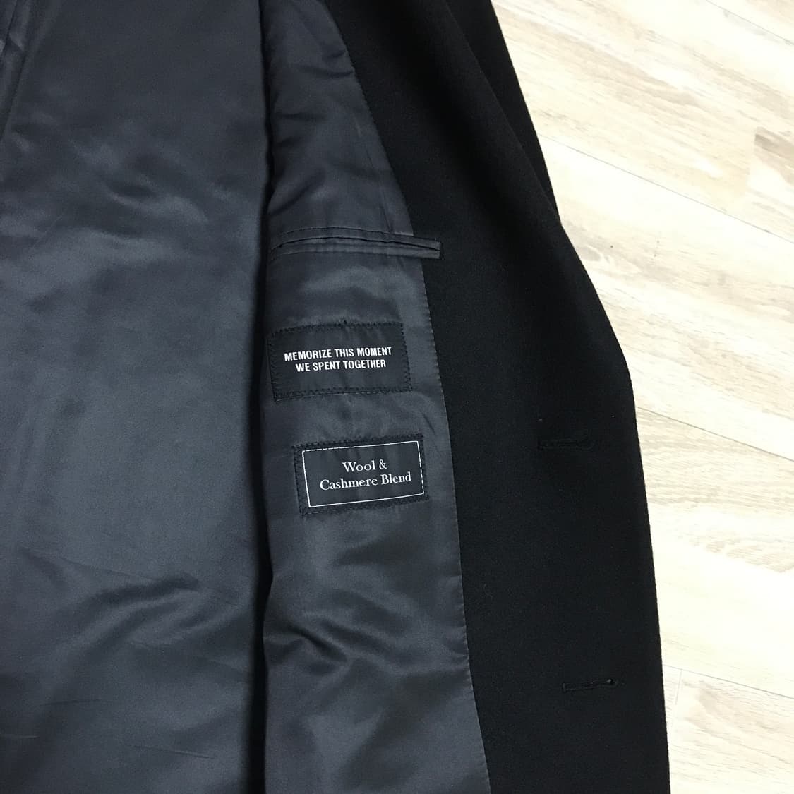인사일런스 울 코트 M 블랙 울90% 캐시미어10% 상품이미지4