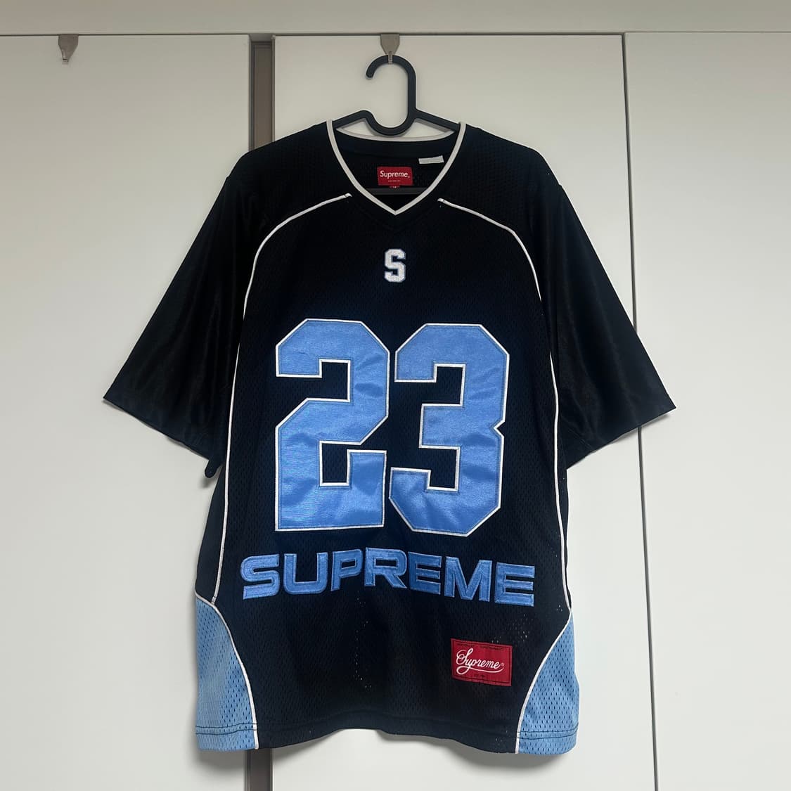 슈프림 퍼펙트 시즌 풋볼 저지 블랙 M사이즈 상품이미지2