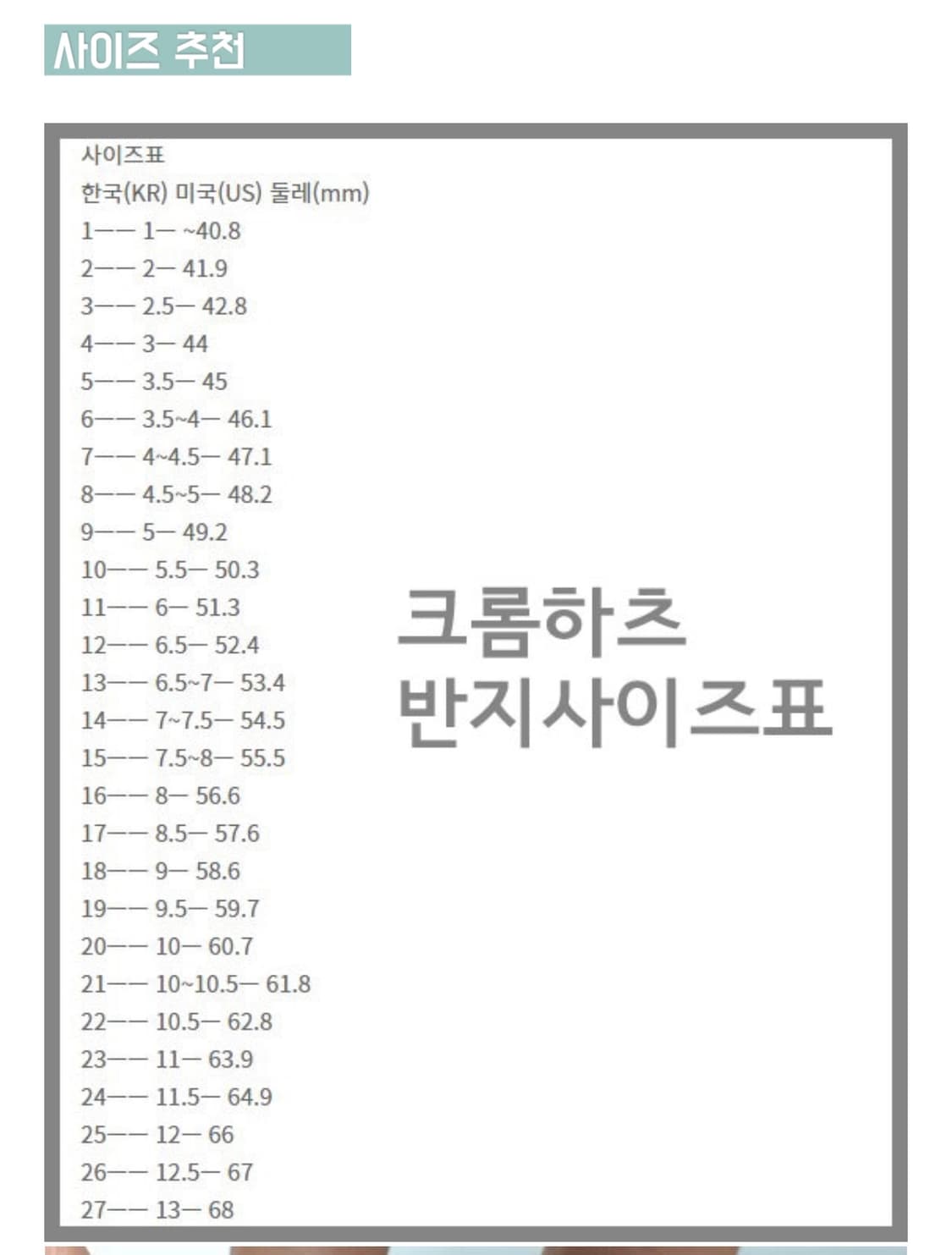 크롬하츠 미니플러스링 상품이미지7