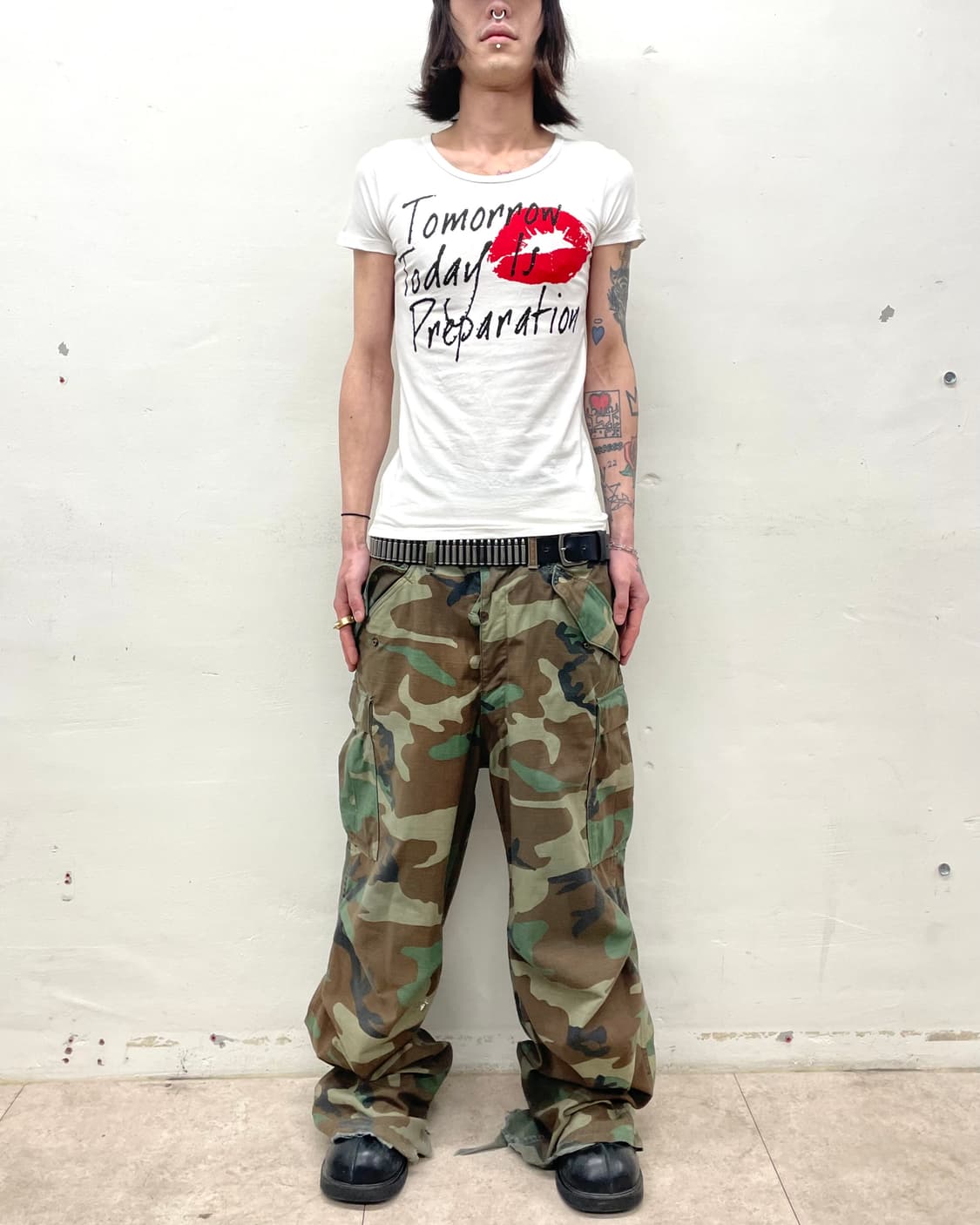 Red Lip Cubic T-shirt  상품이미지3