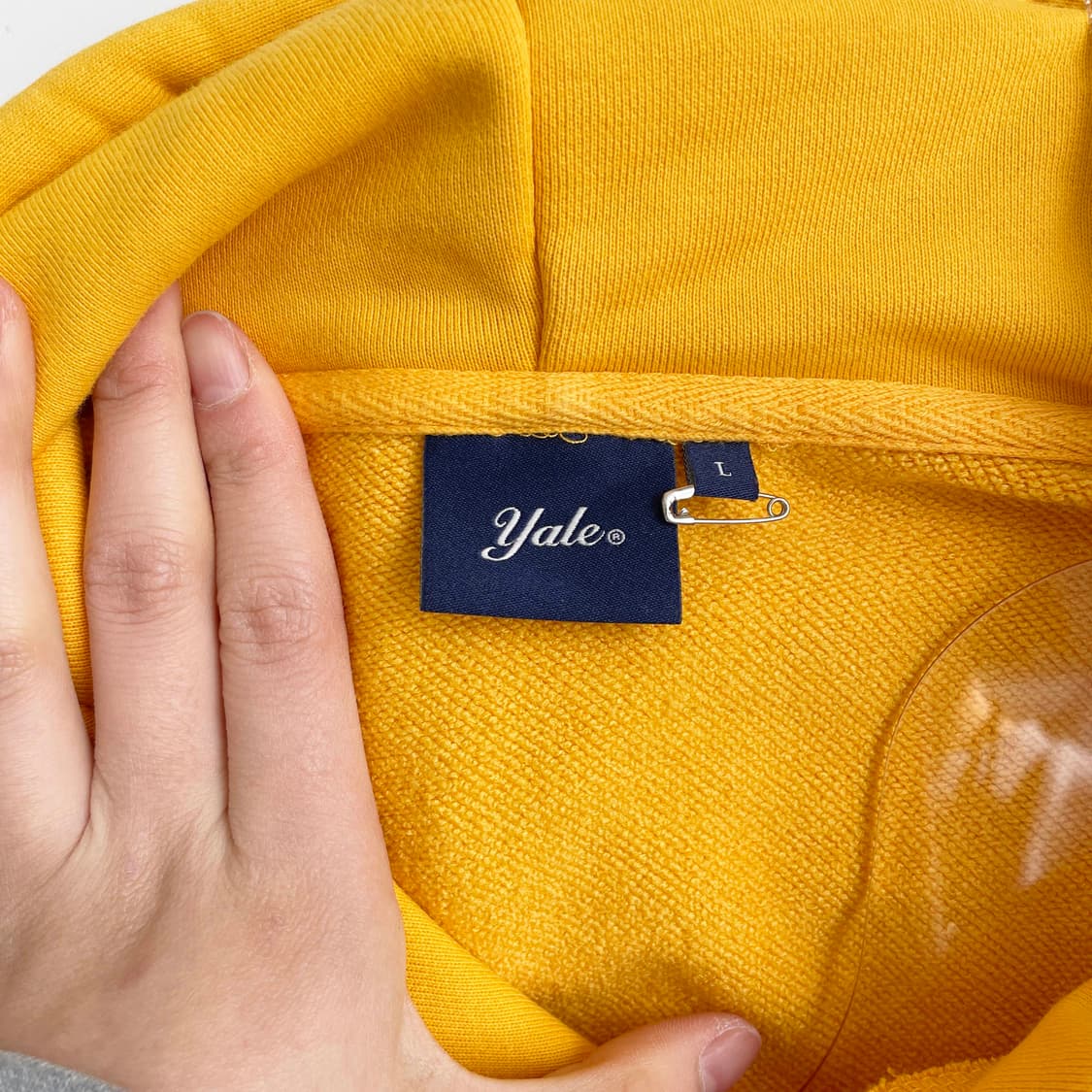 F2 예일(YALE) 투톤 아치 후드 티셔츠 100사이즈 상품이미지4