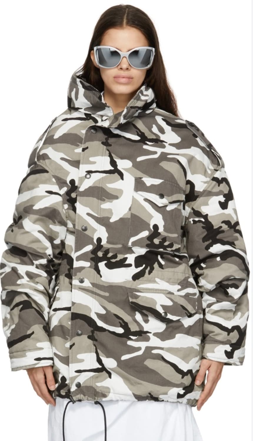 발렌시아가 스노우 카모 오프숄더 자켓 상품이미지2