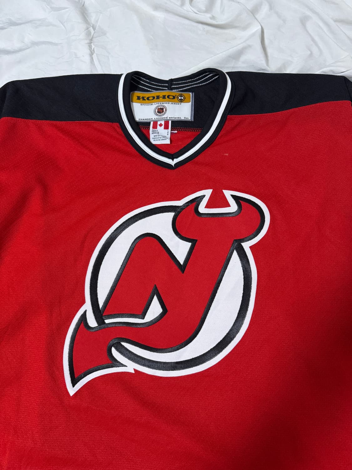 90s koho nhl 뉴저지 데블스 하키 져지 상품이미지3