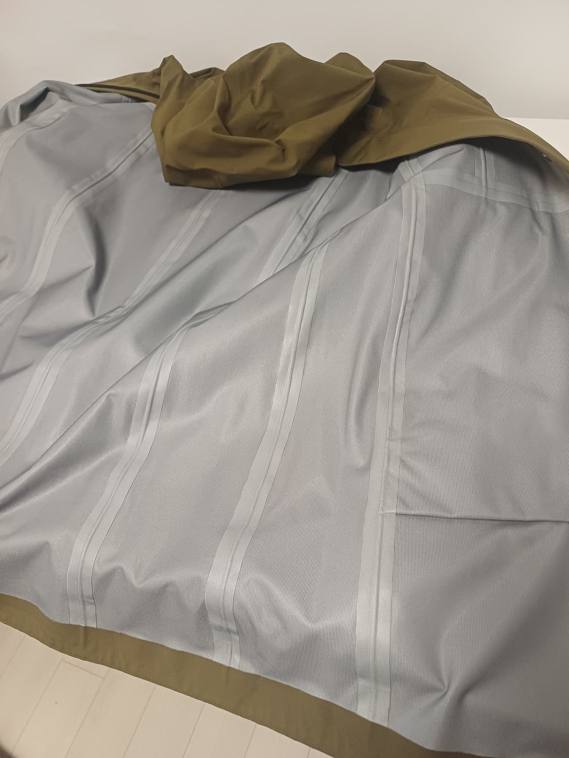 초S급 [심테이핑/방수] 무인양품 MUJI 발수 후드 코트 (올리브/S) 상품이미지6