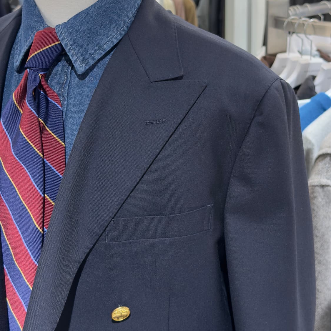 브룩스브라더스 더블 금장 네이비 블레이저[BBJBMM5977] 상품이미지3