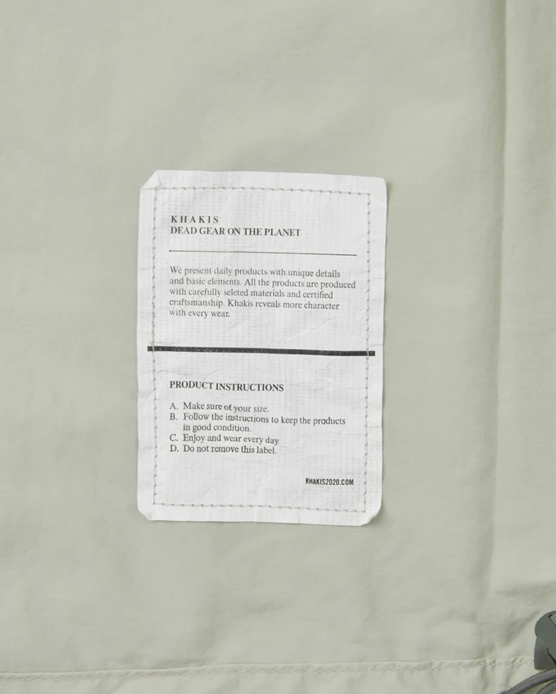 Khakis nylon mil jacket (stone) 상품이미지4