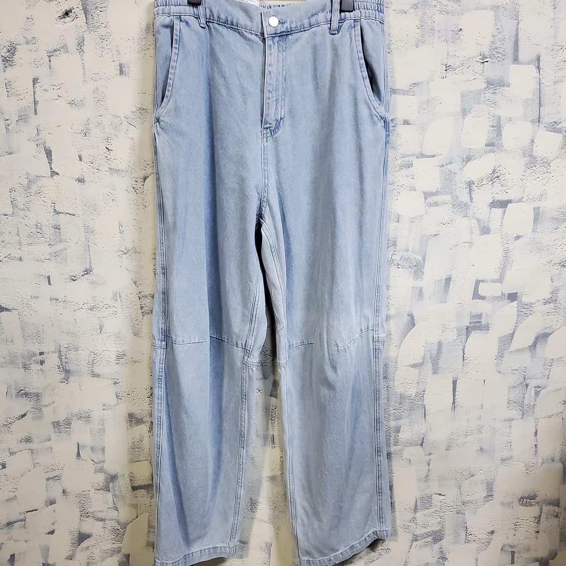 에잇세컨즈 연청 데님 와이드 팬츠 L 상품이미지1