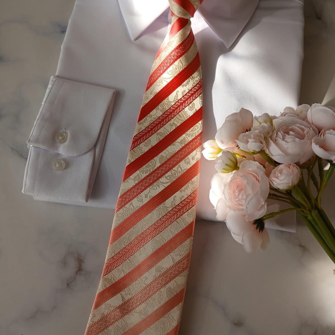 AQUASCUTUM 아쿠아스큐텀 실크 자카드 스트라이프 넥타이 9.1cm 상품이미지6