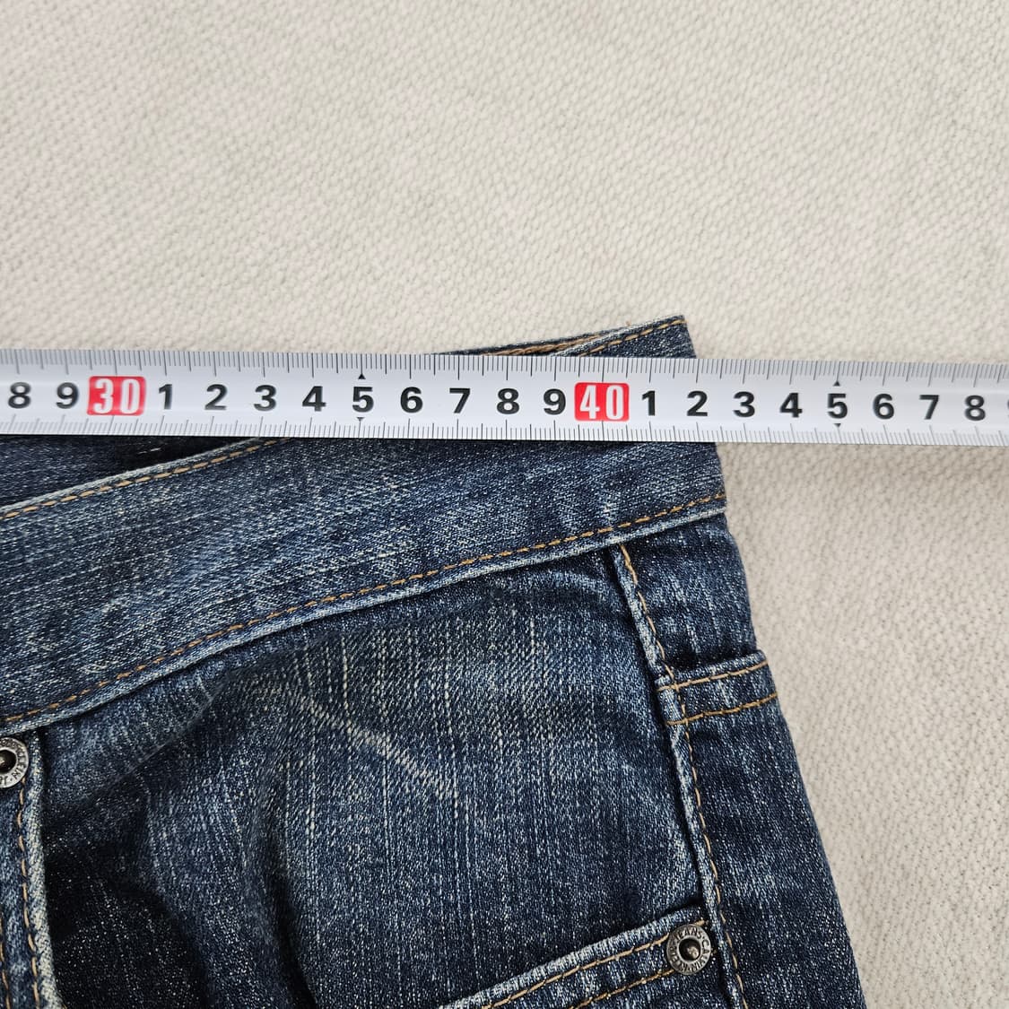 [34] CK 캘빈클라인 진스 워싱 세미 부츠컷 데님 팬츠 0115YH1 상품이미지6