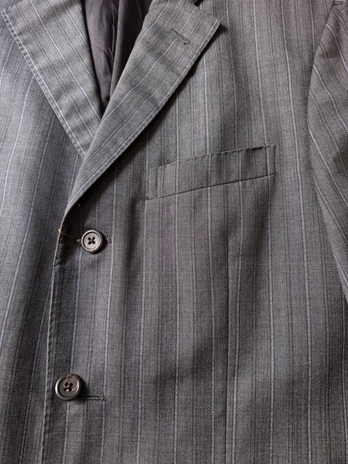 [M]폴로 랄프로렌 Made in Italy 스트라이프 그레이 블레이저 상품이미지3