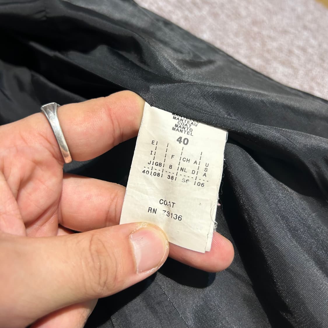 40size) 막스마라 막스앤코 2way 블랙 울 코트 상품이미지9