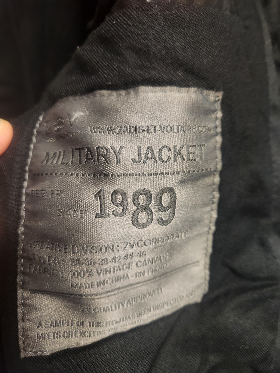 쟈딕앤볼테르(Zadig&Voltaire) 밀리터리 자켓 M 상품이미지4