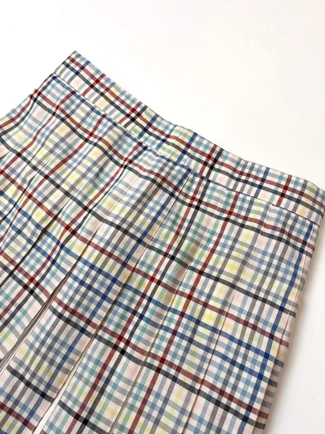 톰브라운 23ss 체크 프레이드 주름 미디 스커트 PN5681 상품이미지5