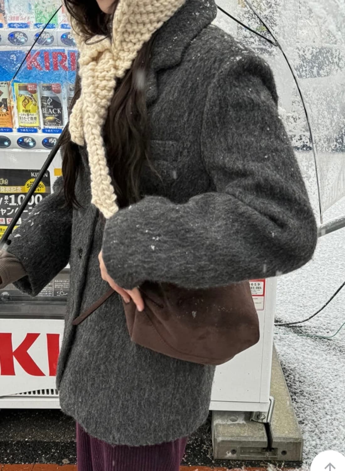 케이클럽 울 싱크 오버핏 자켓 차케 상품이미지1