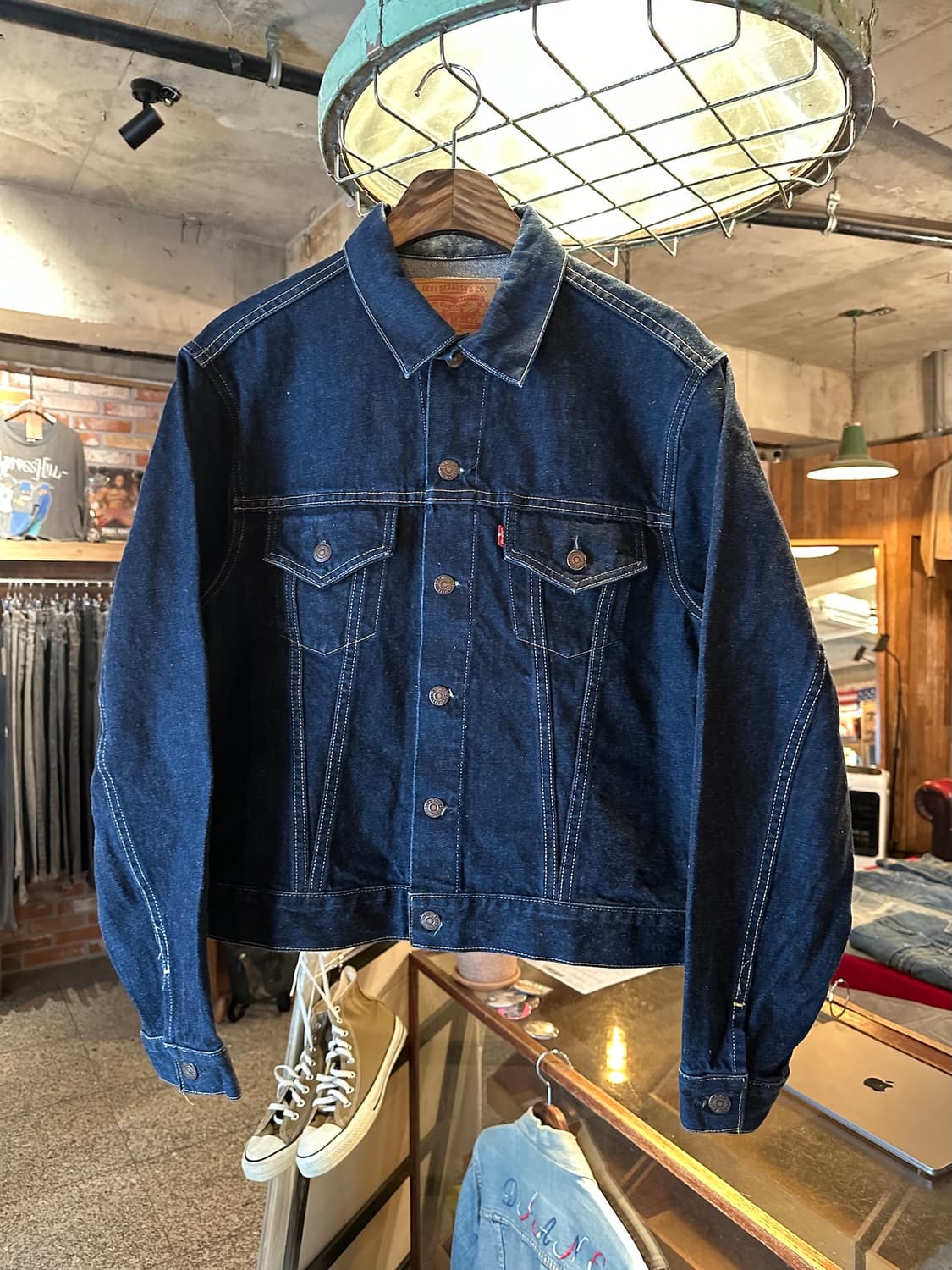 90s USA 발렌시아 빈티지 리바이스 557xx 3세대 데님 자켓 상품이미지2