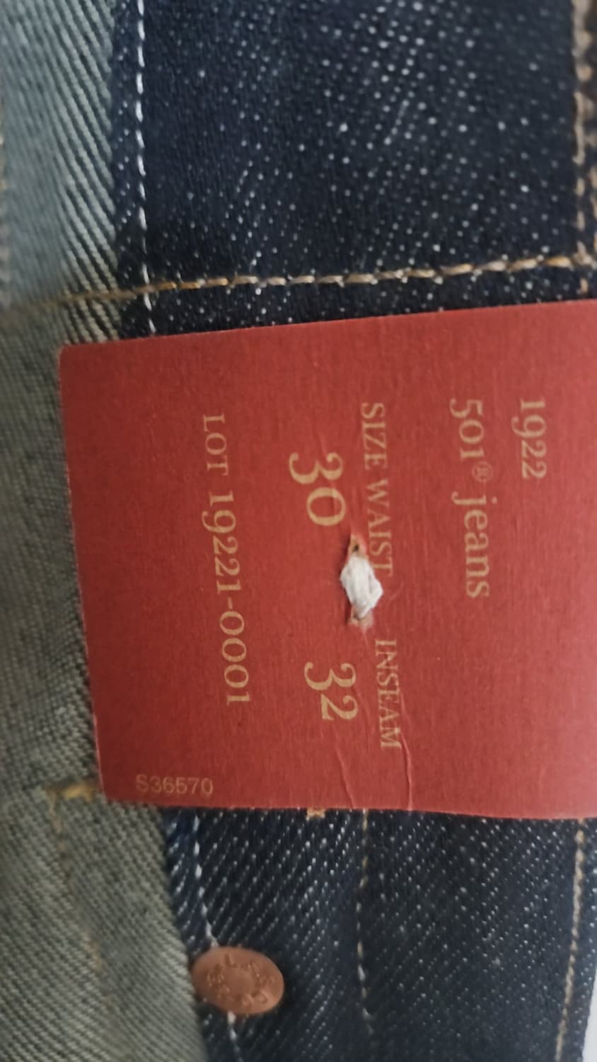 리바이스 LVC 1922 501 리지드 USA 콘밀 30X32 상품이미지7