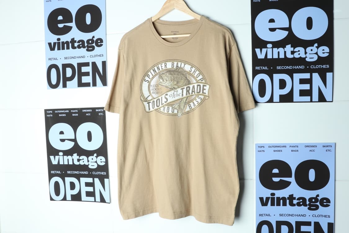 (XL-3XL) 브랜드빈티지 반팔 티셔츠 USA 카멜 피쉬-H30065 상품이미지2