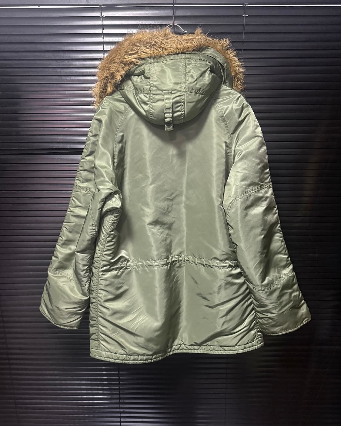 알파인더스트리 N-3B 하이넥 야상 누빔 밀리터리 워크 피쉬테일 털 M 상품이미지7