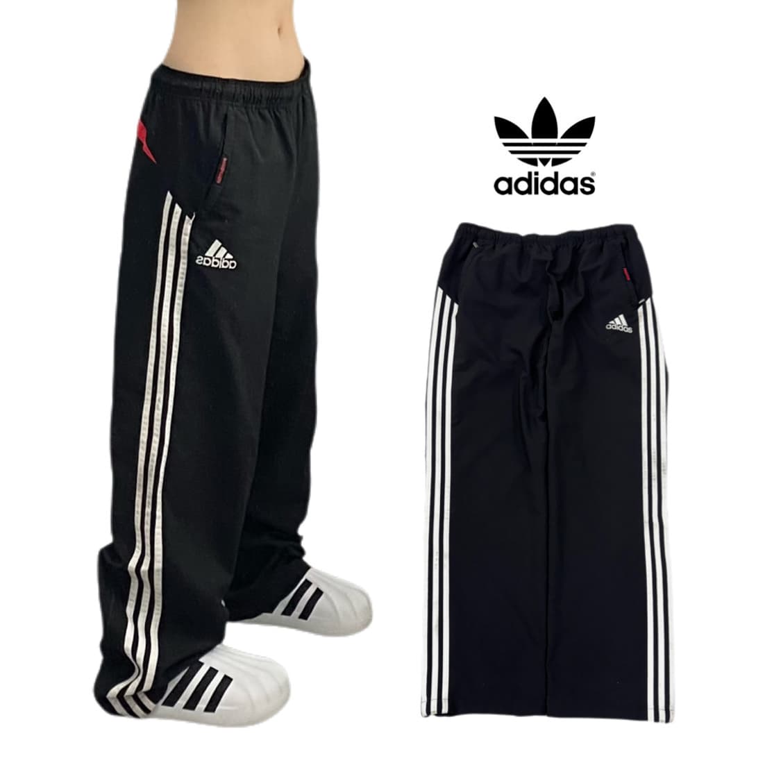 아디다스 00s 삼선 올드스쿨 바람막이 트랙팬츠 상품이미지1
